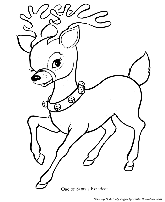 Santa christmas coloring pages