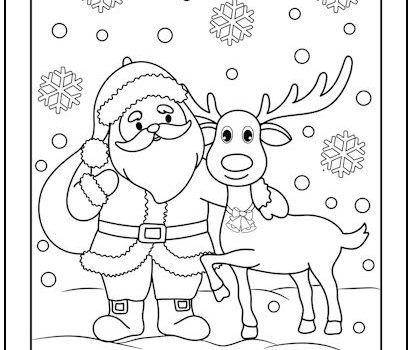 Tag santa coloring page print it free