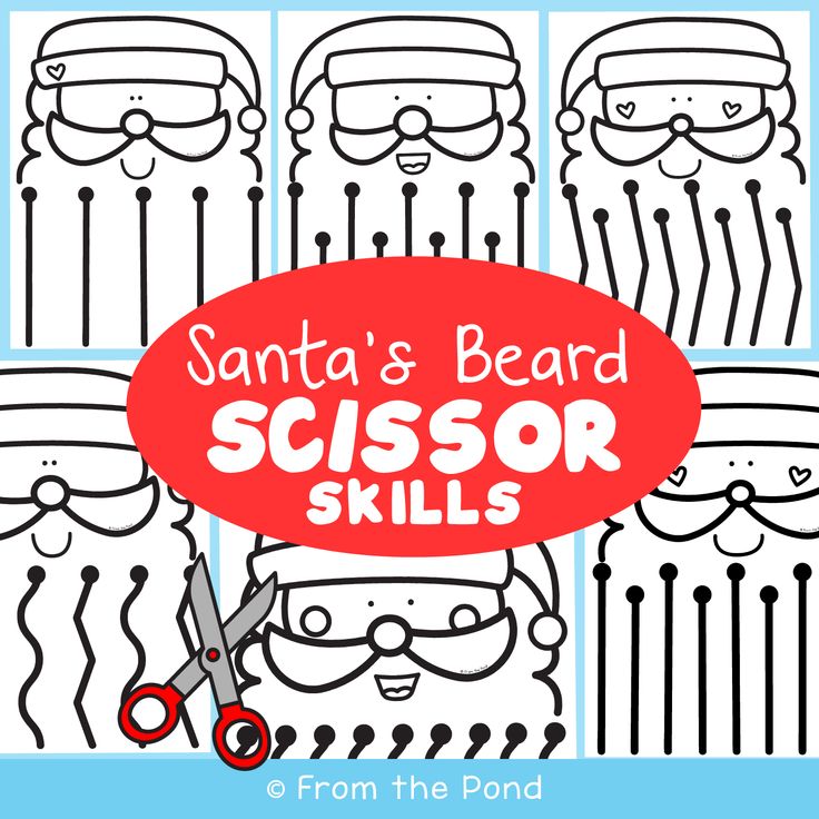 Santas beard scissor skills santa beard scissor skills beard scissors
