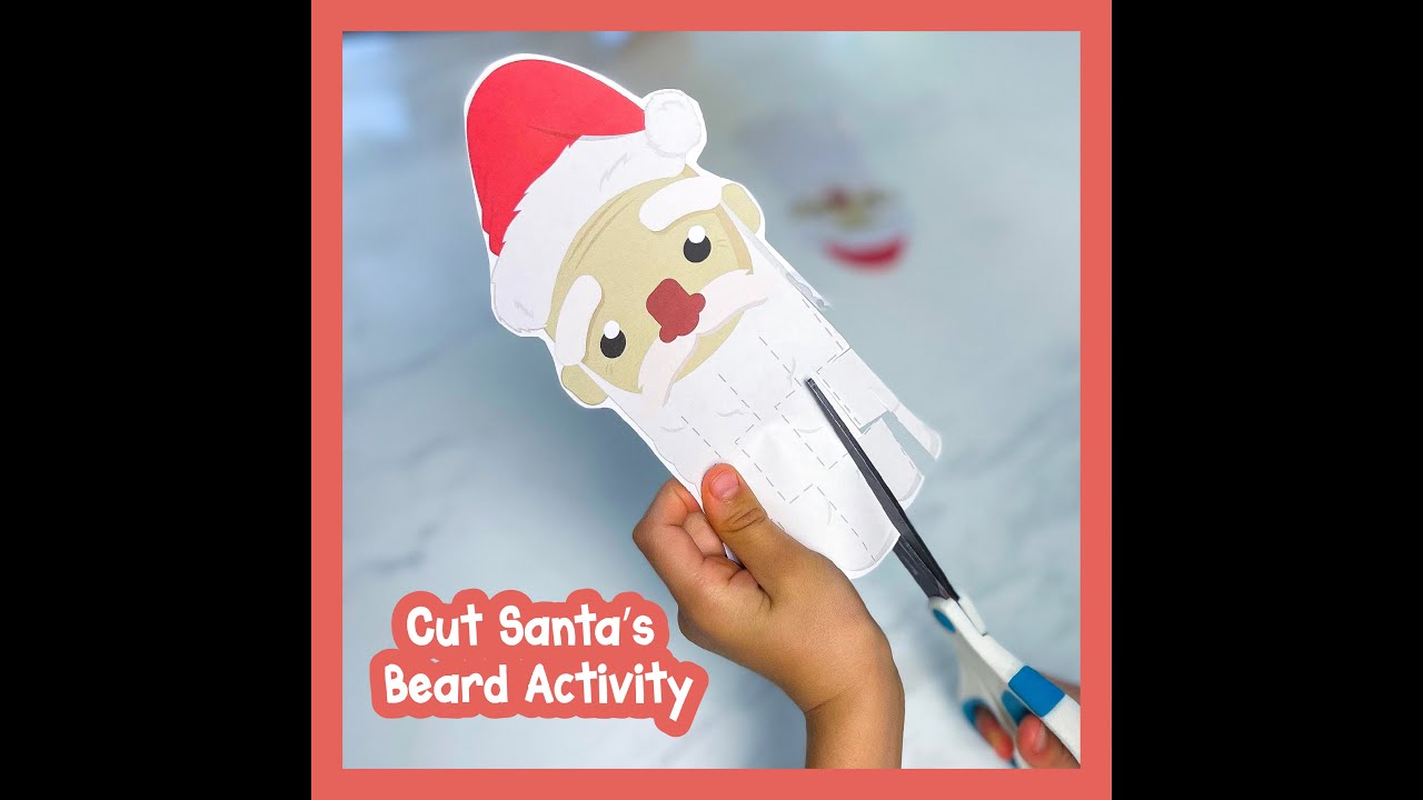 Christmas cutting activity