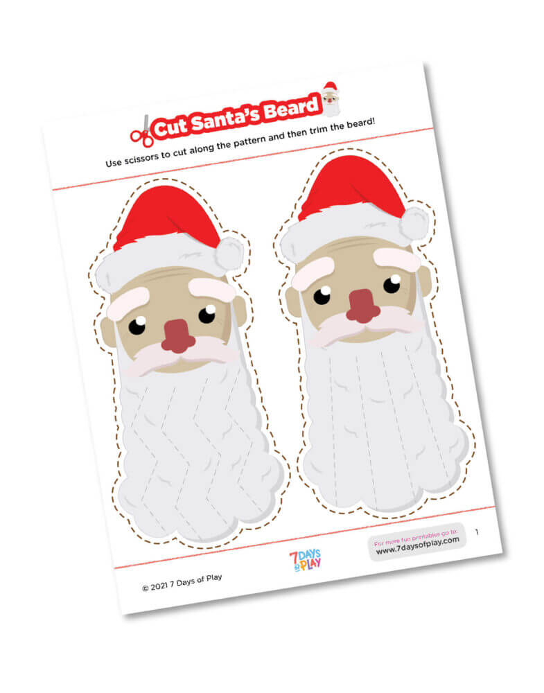 Cut santas beard
