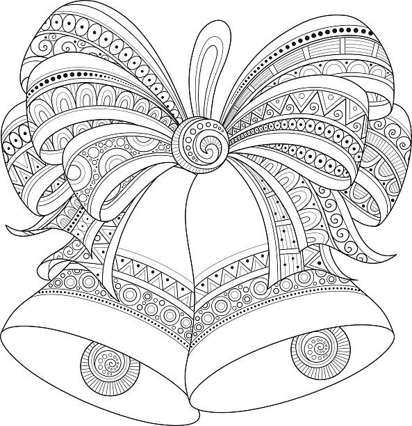 Coloring pages new years stock illustrations royalty