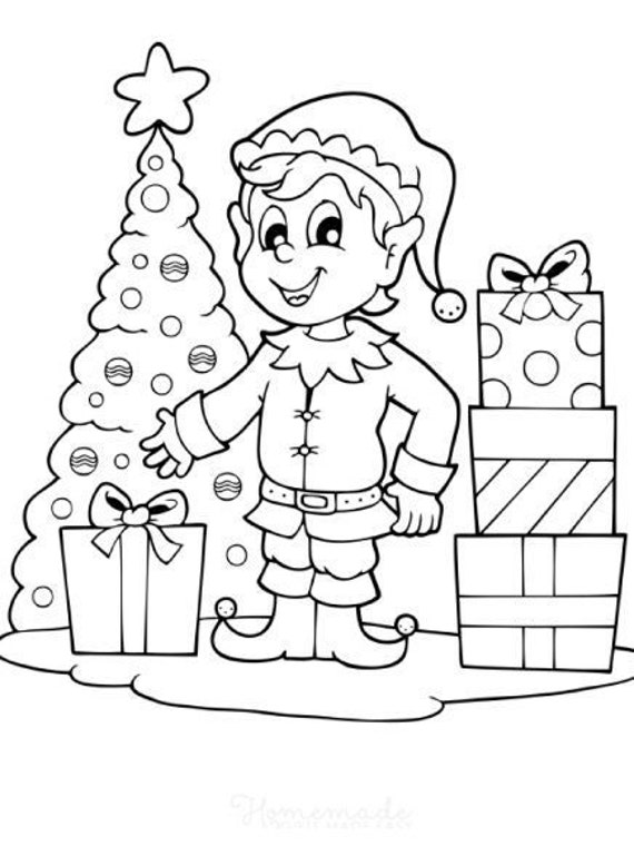The christmas coloring pages for kids printable digital simple great for festive fun holiday coloring