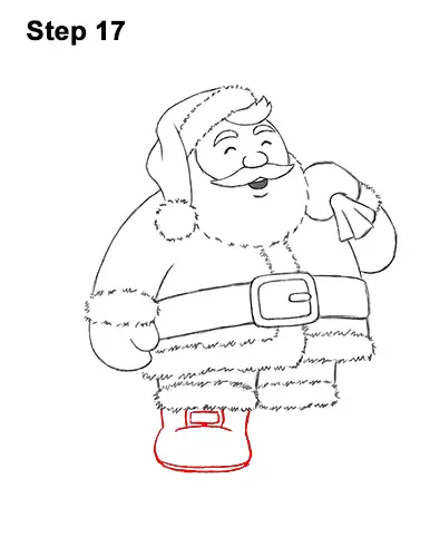 How to draw santa claus