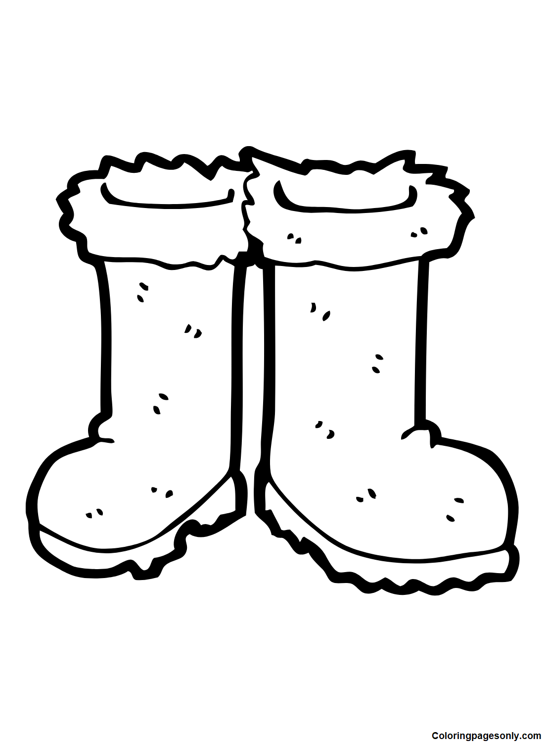 Boots coloring pages printable for free download