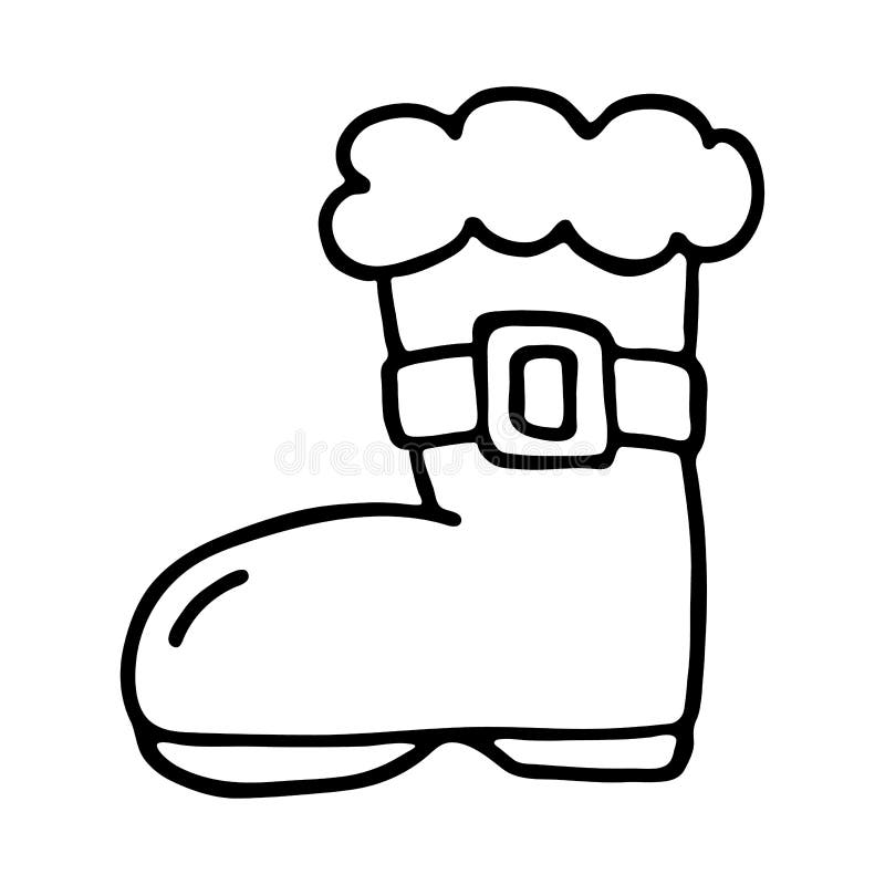 Santa boot vector stock illustrations â santa boot vector stock illustrations vectors clipart