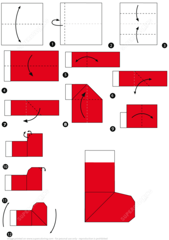 Simple origami christmas decorations for kids