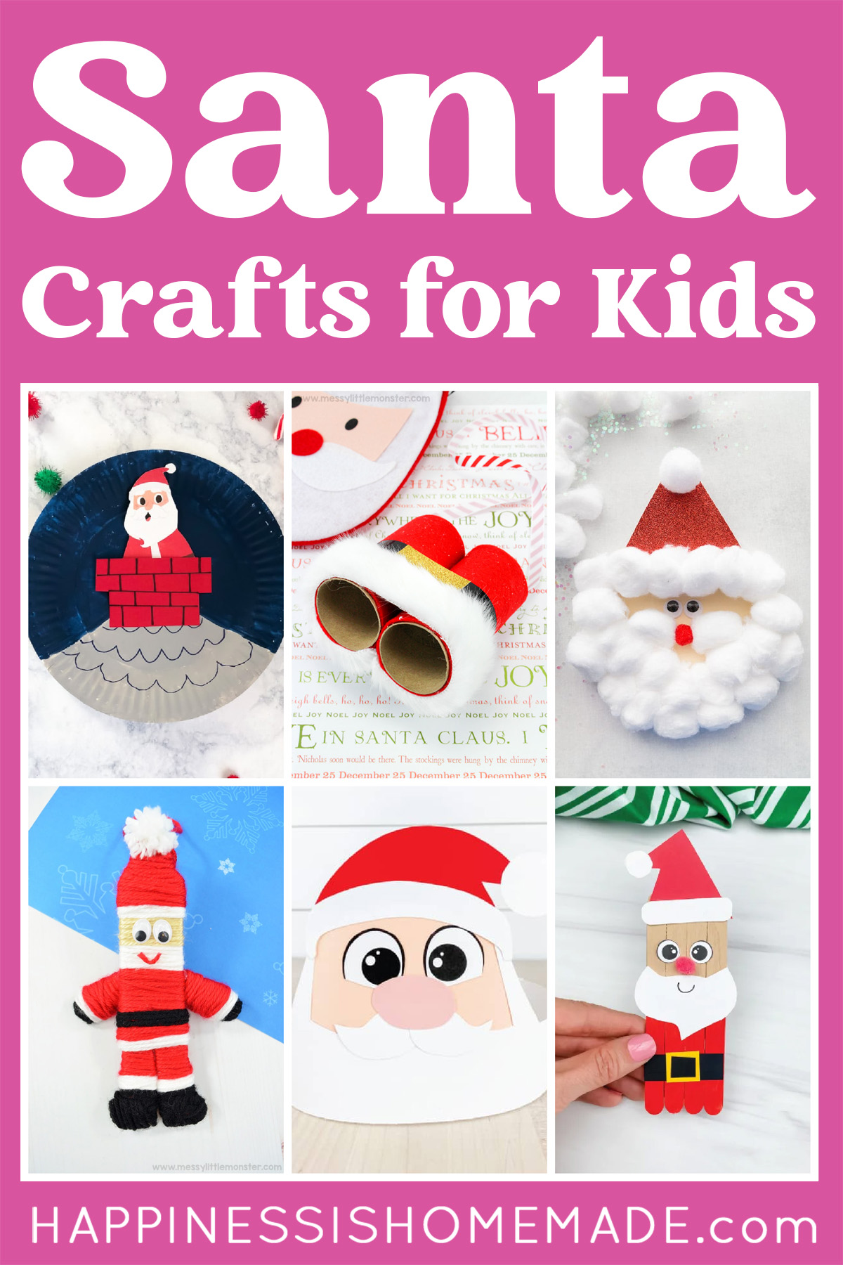 Santa crafts for kids