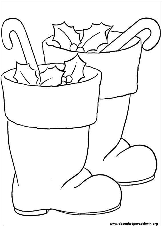 Free printable santa boot template