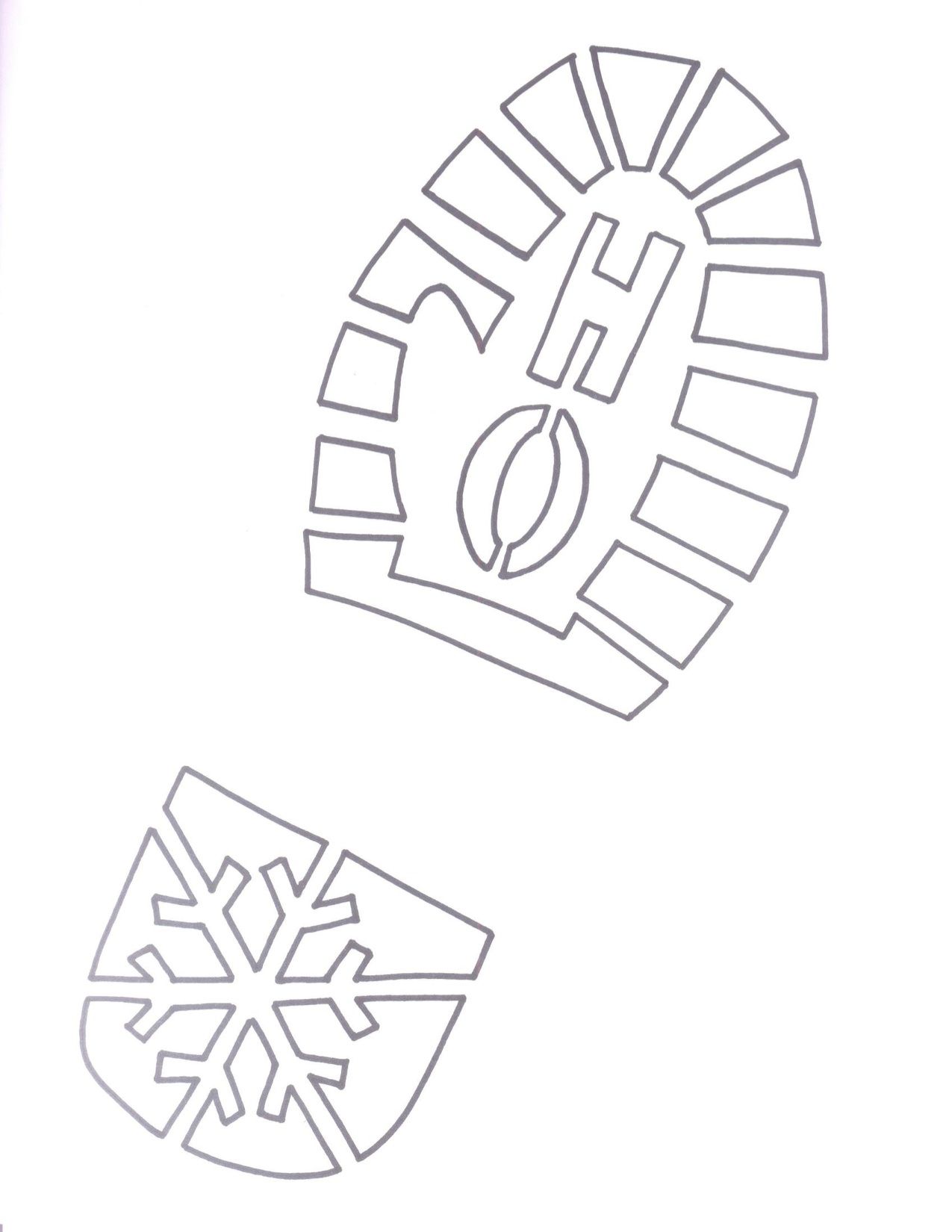 Free printable santa boot template