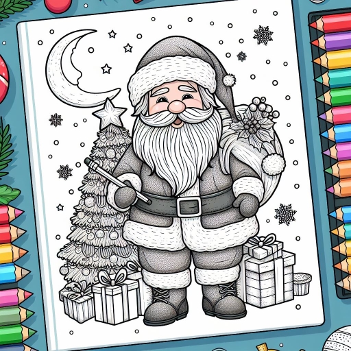 Christmas gliter coloring book
