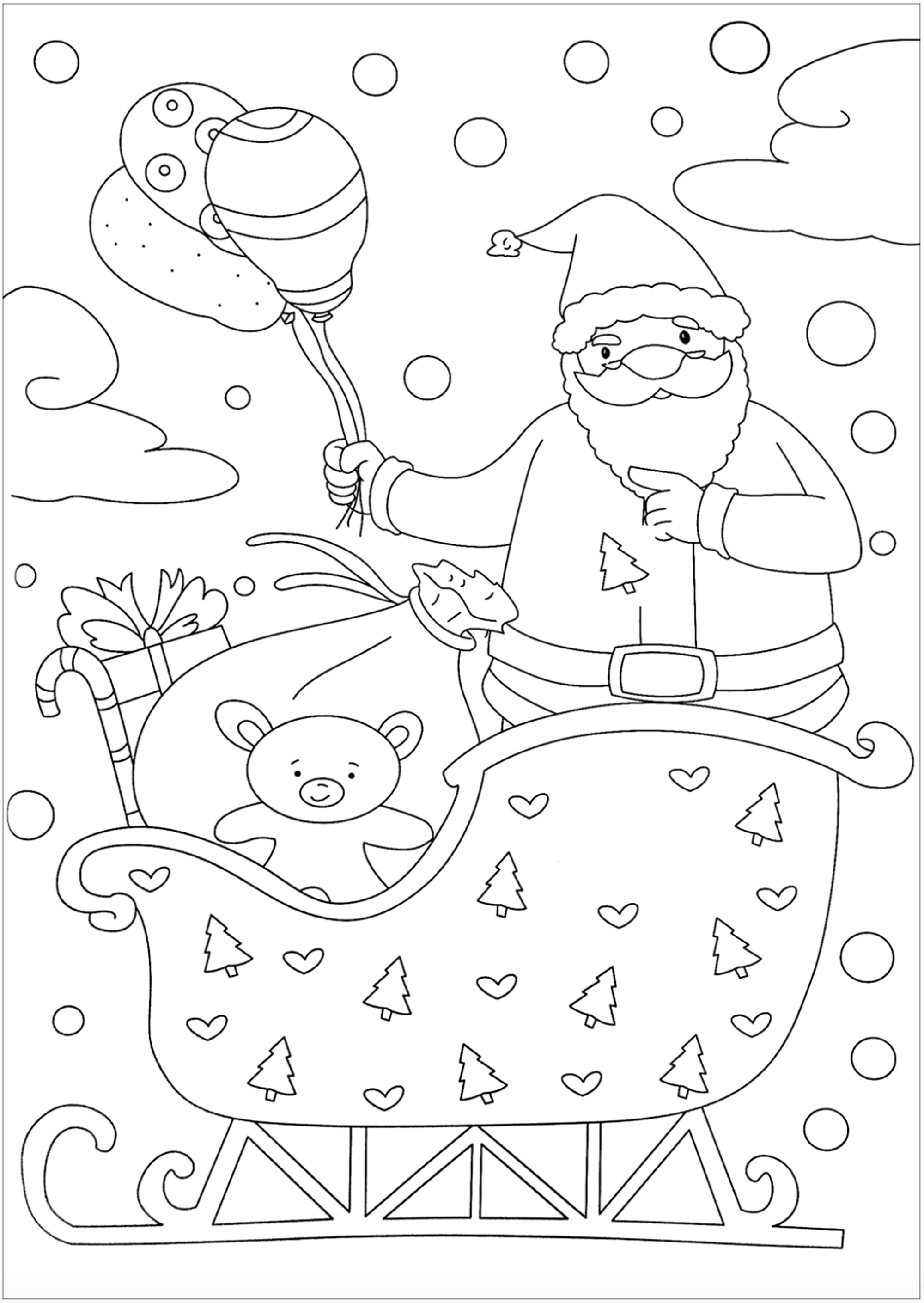 Christmas kids coloring pages