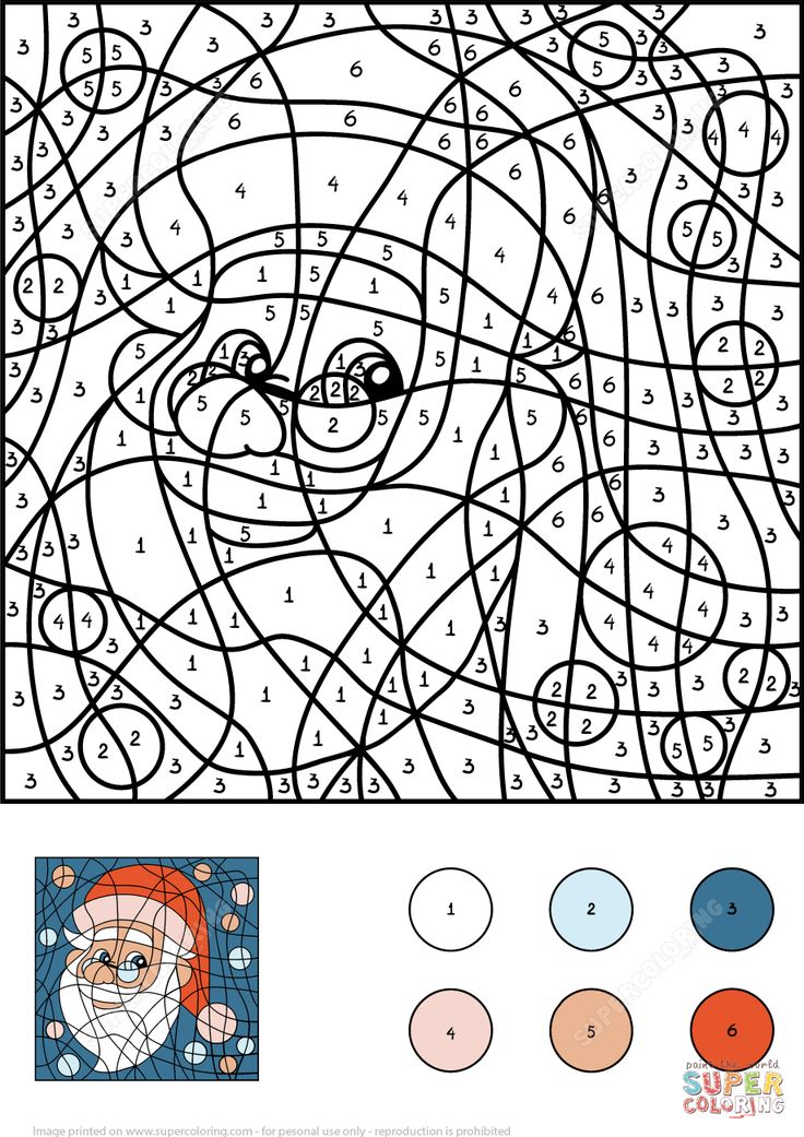 Santa claus color by number free printable coloring pages coloring pages christmas coloring pages free printable coloring pages