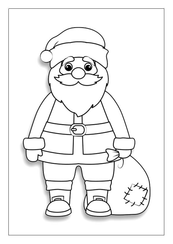 Santa coloring pages printable coloring sheets