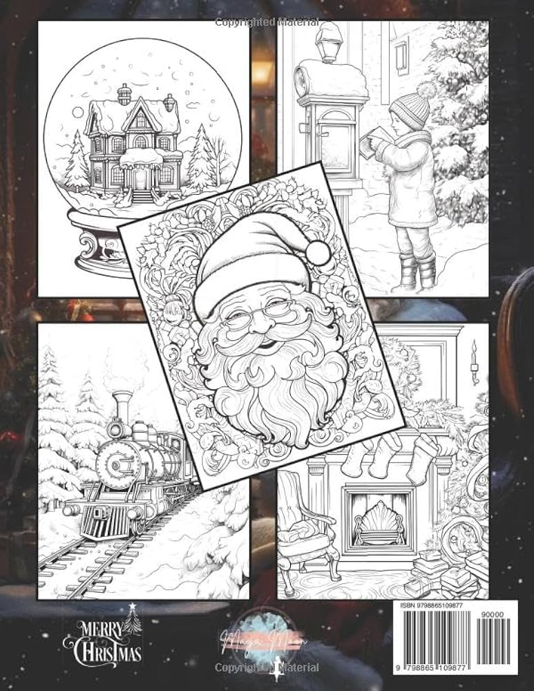Old fashioned christmas coloring book vintage and cozy christmas winter coloring pages with jolly carols heartwarming quotes and belly laugh old fashioned christmas coloring books moon maya books