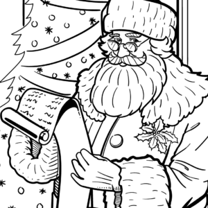 Santa claus coloring pages printable for free download