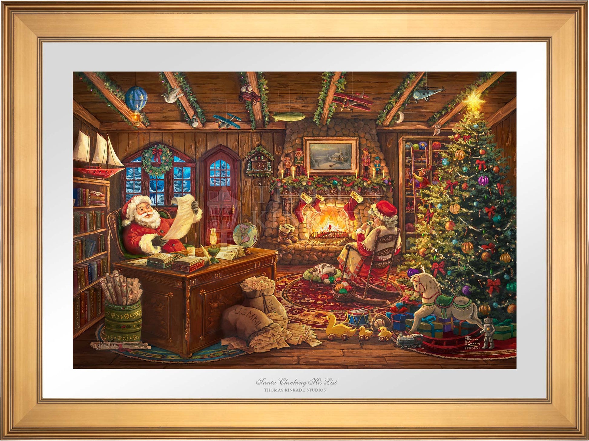 Santa checking his list
