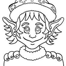 Elf pointed ears coloring pages
