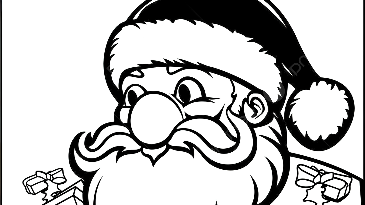 Santa clause coloring page background santa claus coloring picture christmas santa claus background image and wallpaper for free download