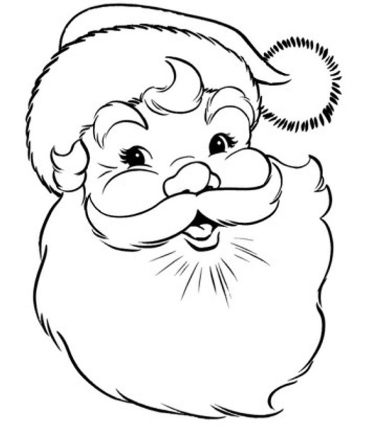 Santa coloring pages
