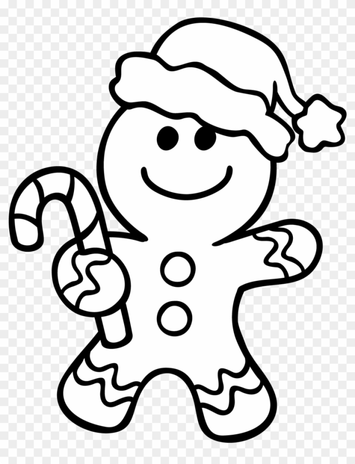Free gingerbread man coloring pages