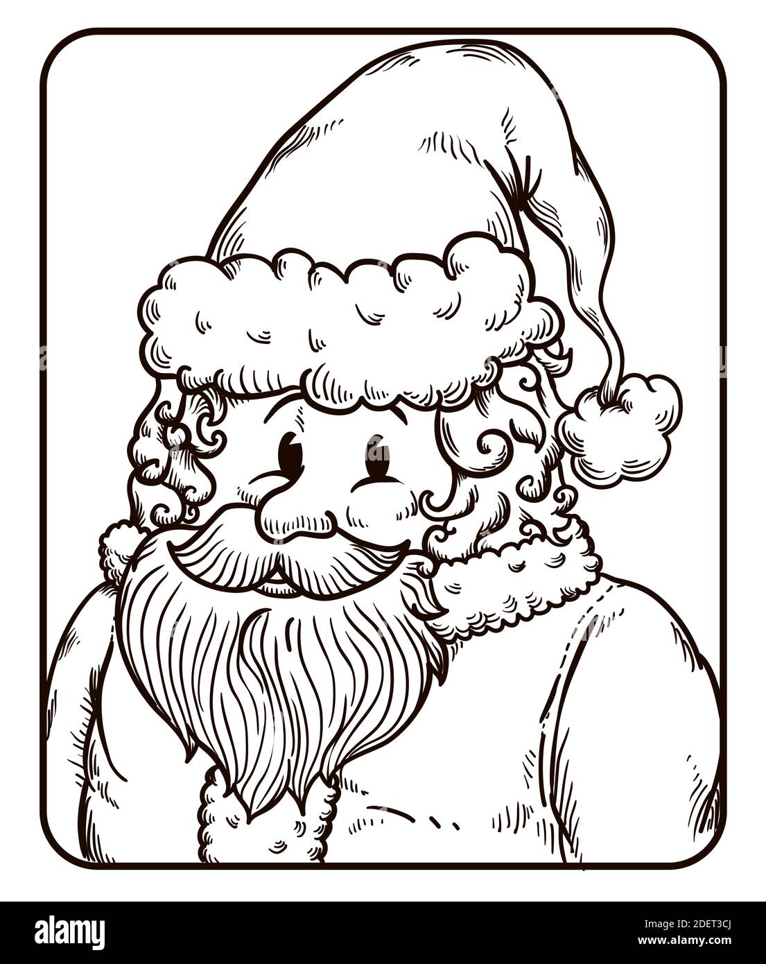 Father christmas inside cut out stock images pictures