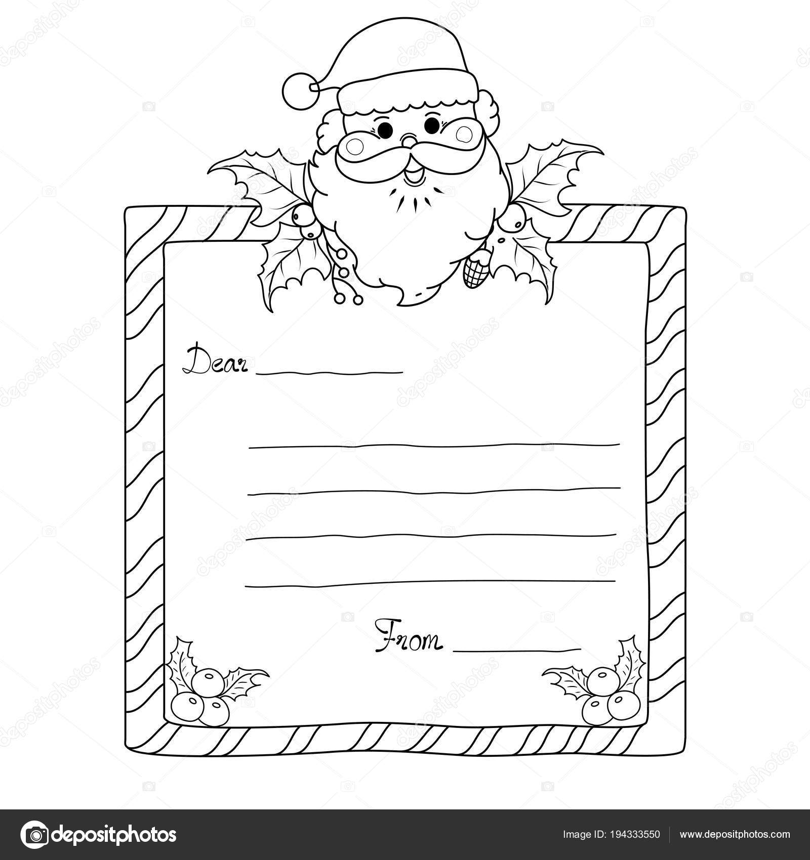 Coloring book page christmas frame adult kids vector illustration doodle stock vector by noonizen