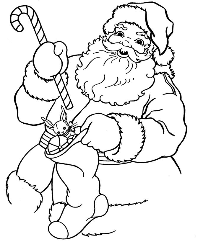 Free printable santa claus coloring pages for kids
