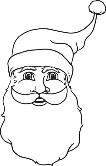 Printable santa claus coloring page for kids santa coloring pages free christmas coloring pages printable christmas coloring pages