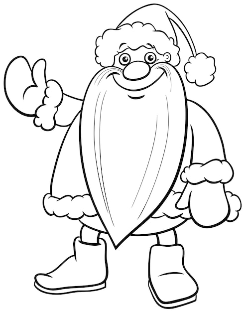 Premium vector cartoon dog character with dog bone coloring page