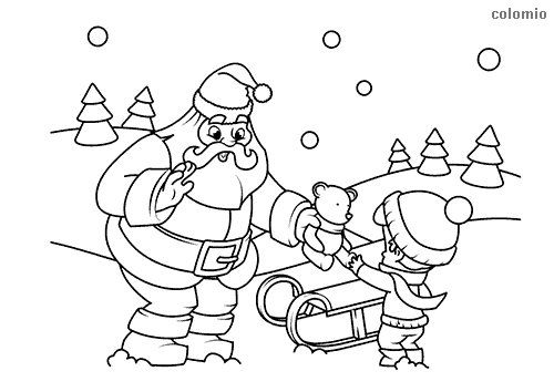 Santa claus coloring pages free printable santa coloring sheets