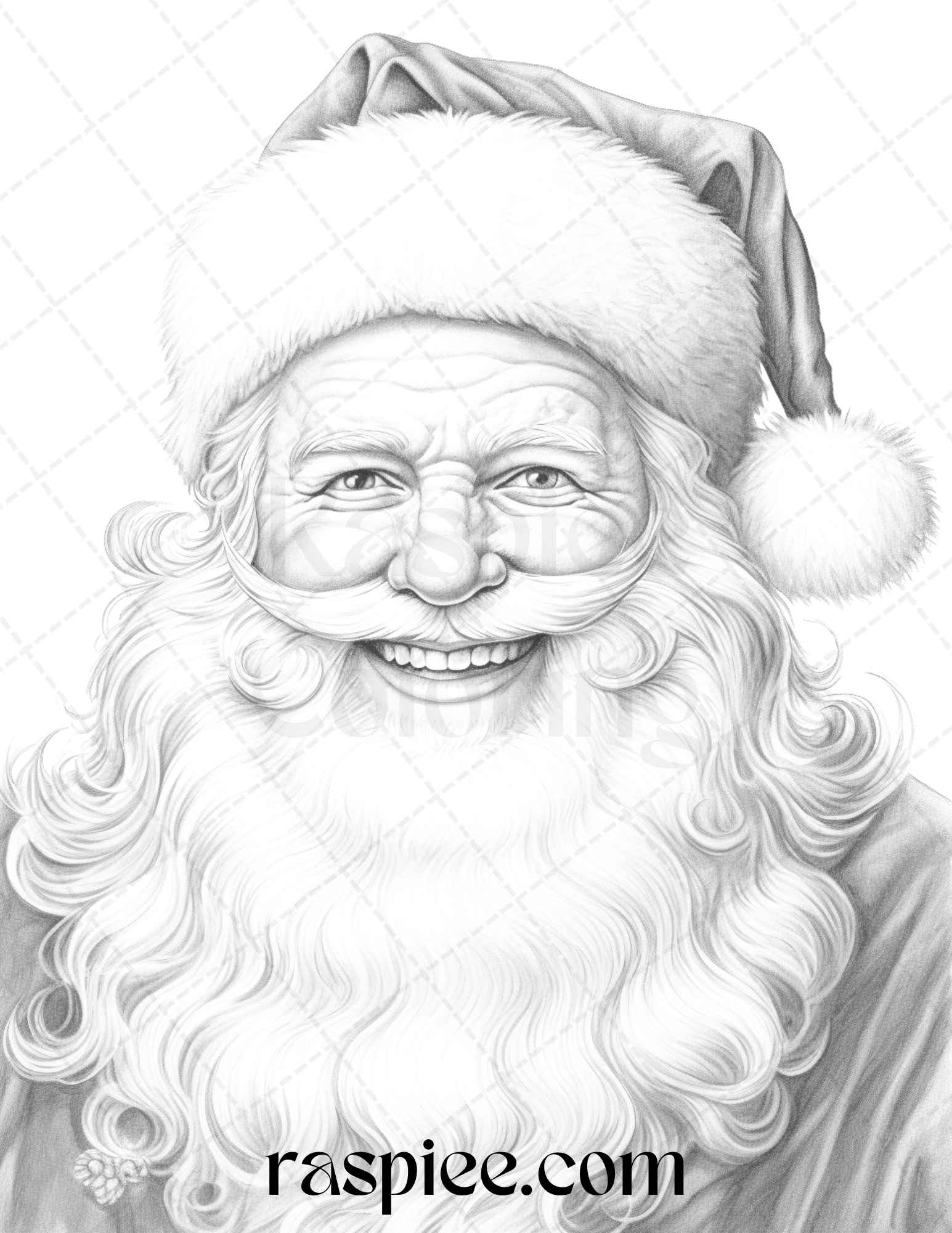 Merry christmas grayscale coloring pages printable for adults pdf â coloring