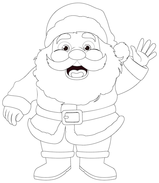 Santa claus coloring pages images