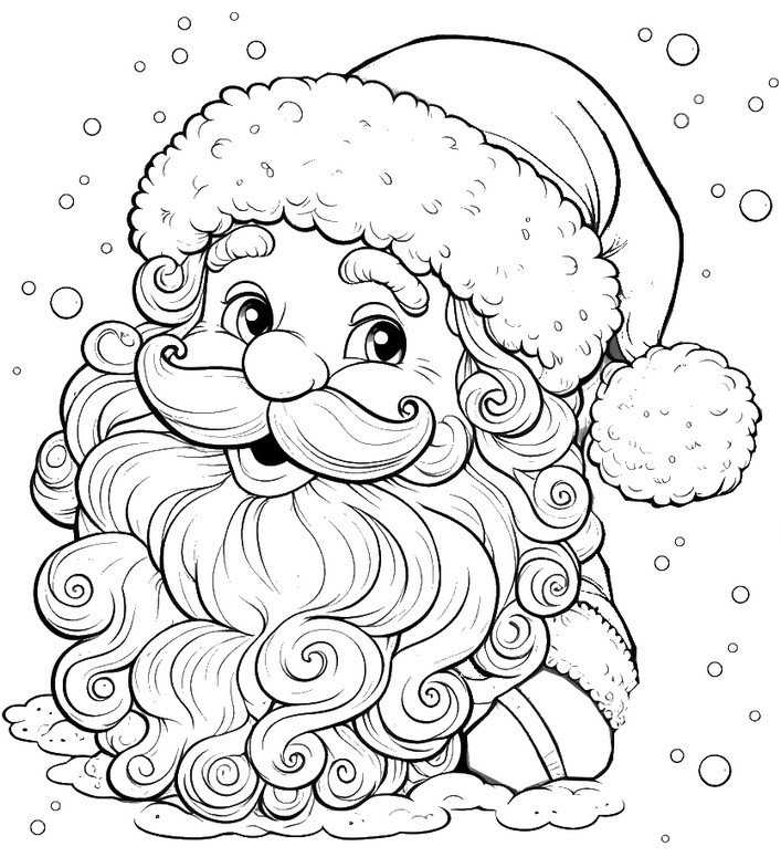 Coloring pages santa
