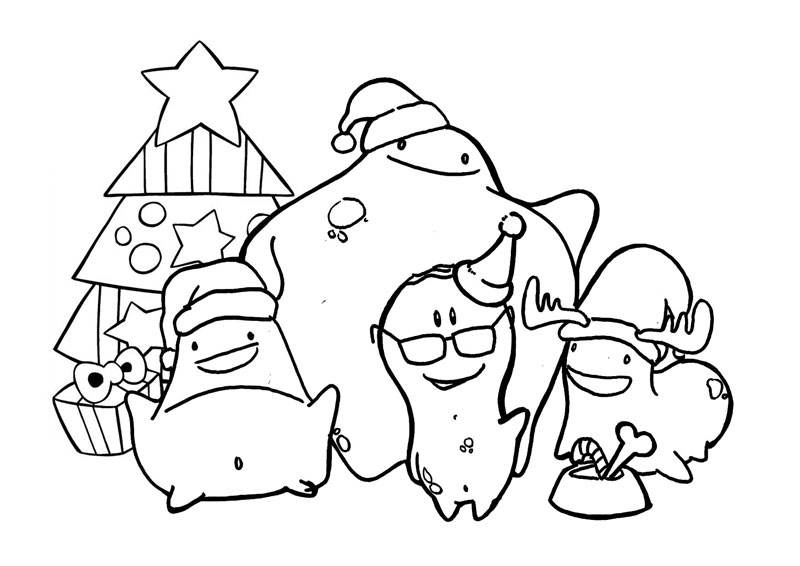 Christmas coloring pages with our cartoon characters activities for kids motionkids