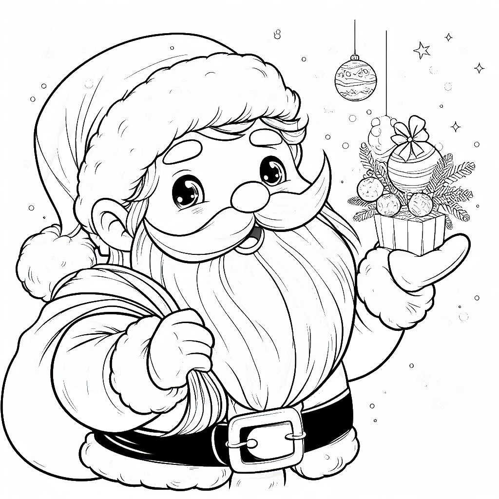 Coloring pages santa