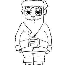 Santas costume coloring pages