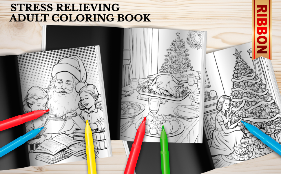 Old fashioned christmas coloring book for adults vintage americana coloring pages of s and s holiday scenes press gold ribbon books