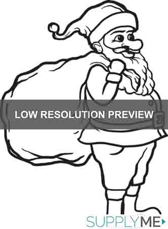 Printable santa claus coloring page for kids â