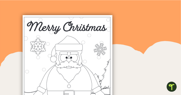 Santa coloring page
