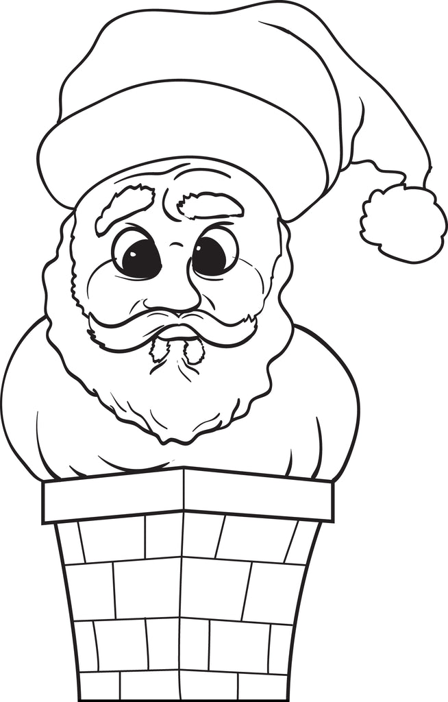 Printable santa claus coloring page for kids â