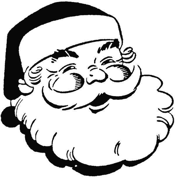 Face santa claus smile coloring page kidsycoloring free online coloring pages santa face santa claus images