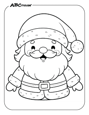 Santa claus coloring pages for kids