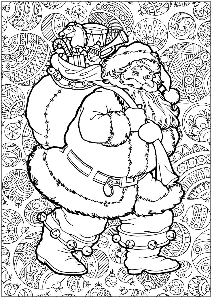 These christmas coloring pages are dedicated to adults or kids very talented and â printable christmas coloring pages coloring pages detailed coloring pages