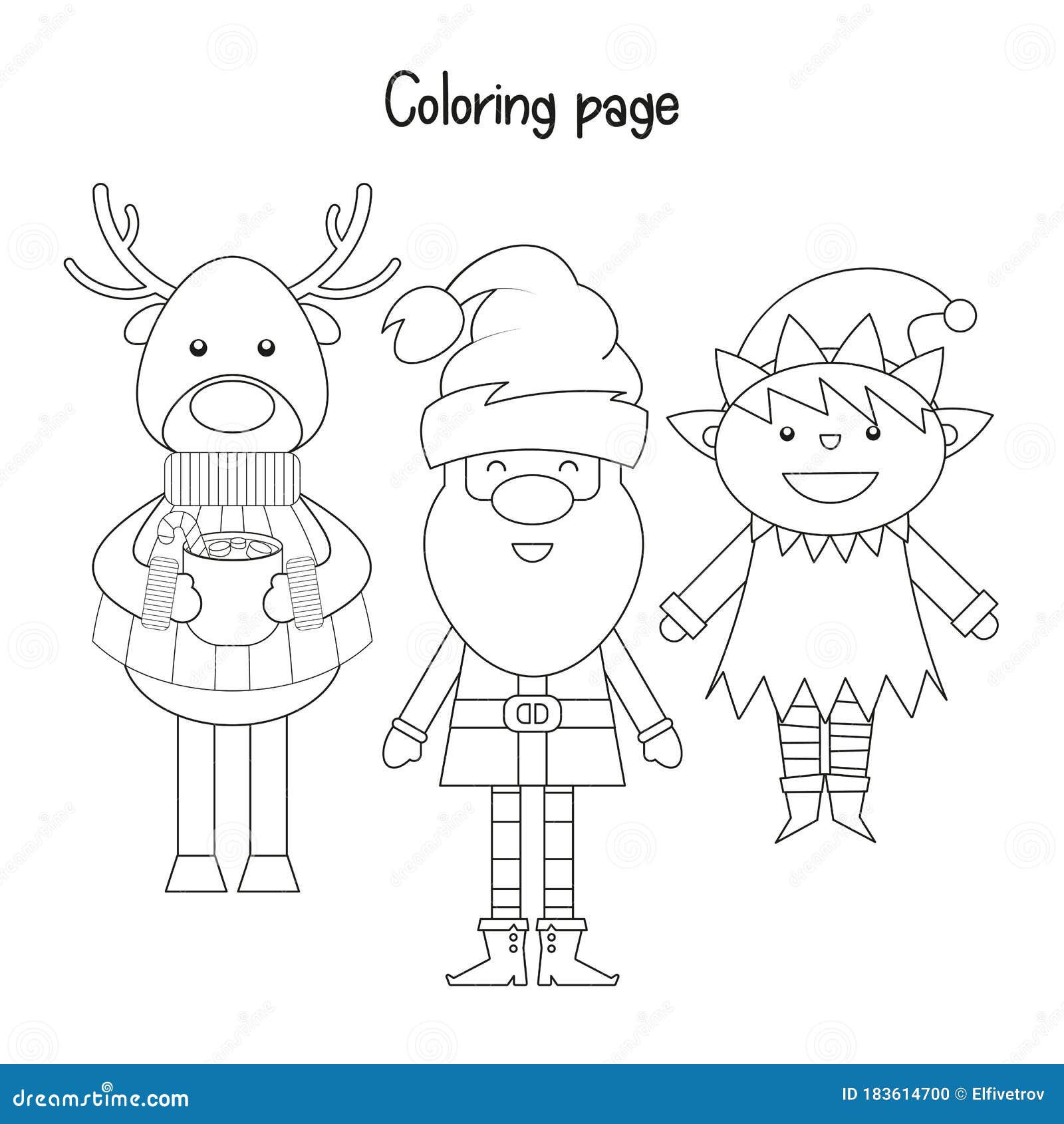 Christmas coloring stock illustrations â christmas coloring stock illustrations vectors clipart