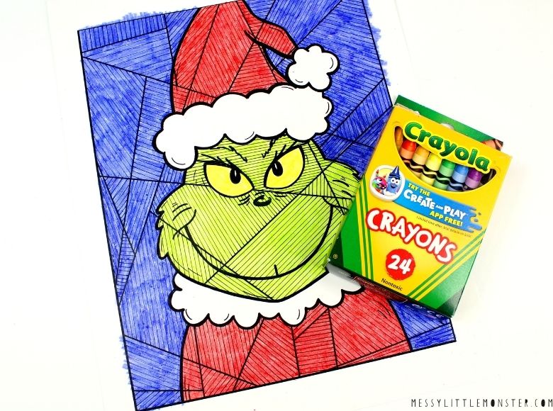 Grinch coloring page