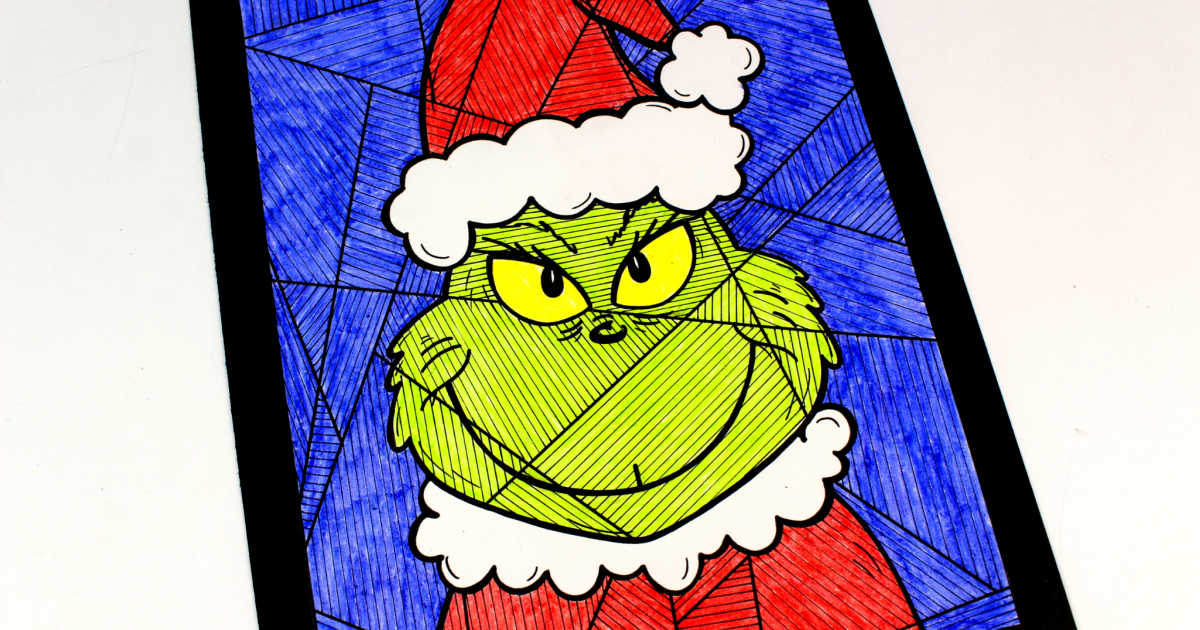 Free printable the grinch coloring page