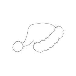 Santa hat coloring pages vector images over
