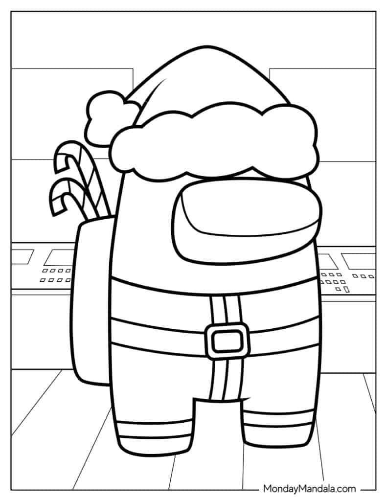 Among us coloring pages free pdf printables