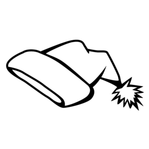 Santa hat coloring pages printable for free download